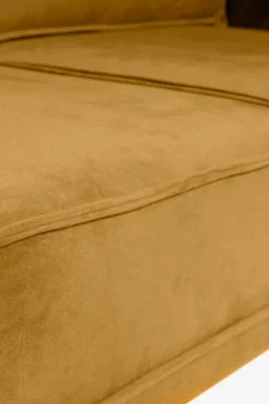 The Duchess velvet 3,5-zits bank okergeel