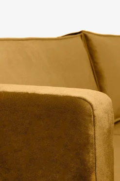 The Duchess velvet 3,5-zits bank okergeel