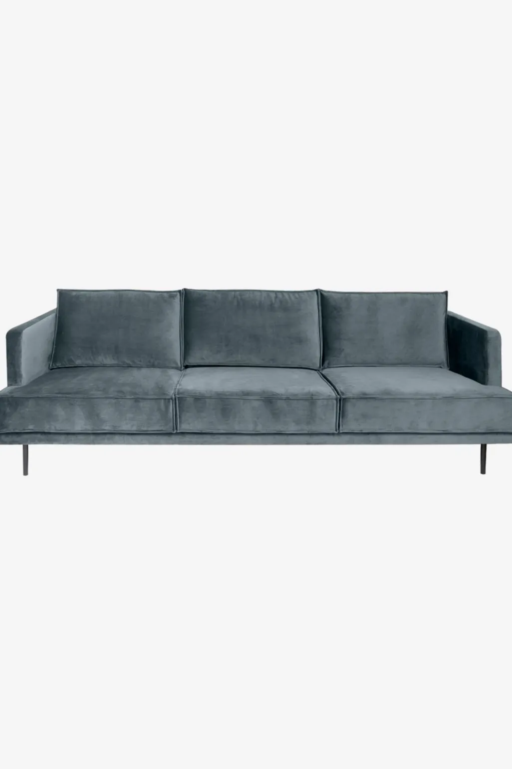 The Duchess velvet 3,5-zits bank grijs