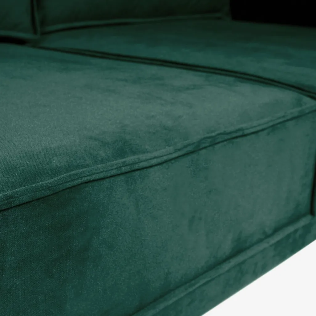 The Duchess velvet 3,5-zits bank groen