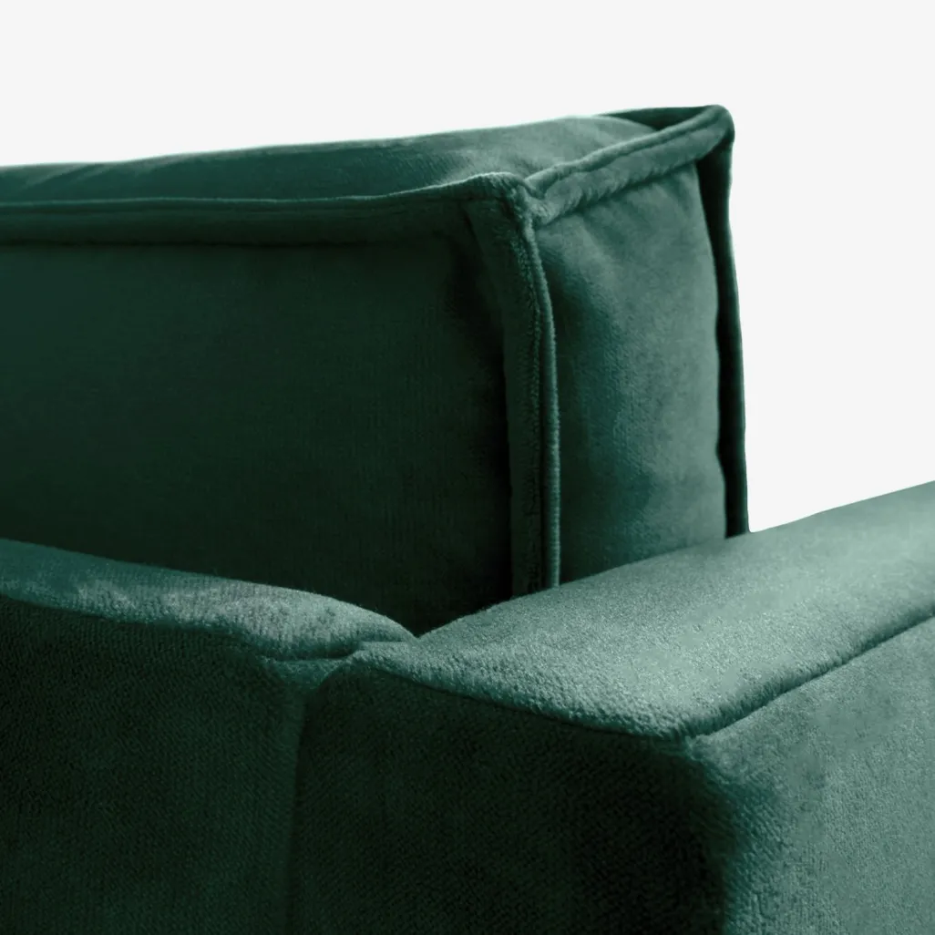The Duchess velvet 3,5-zits bank groen