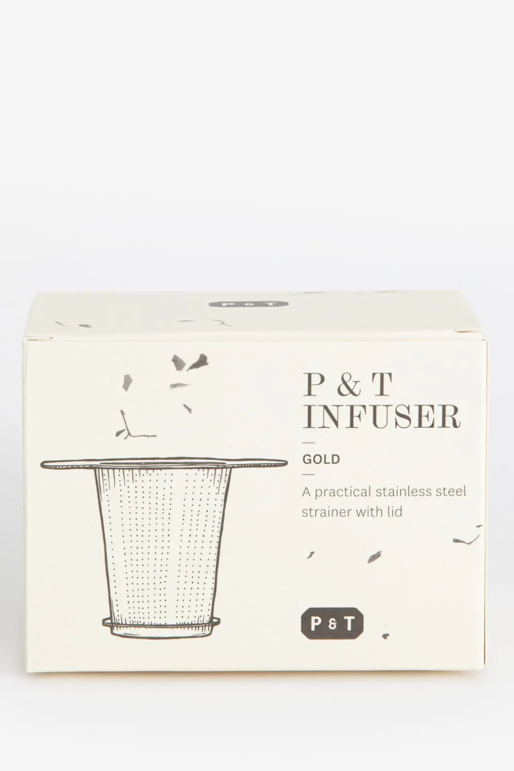 Thee infuser goudkleurig