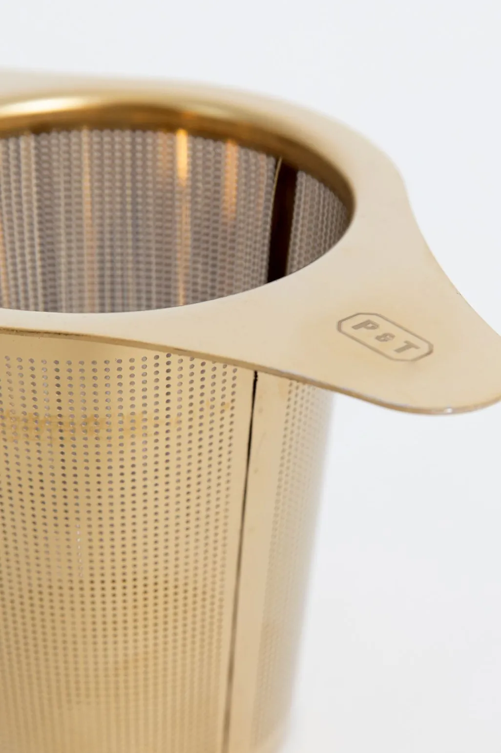 Thee infuser goudkleurig