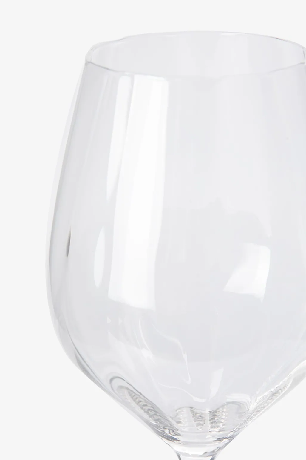 Transparant wijnglas