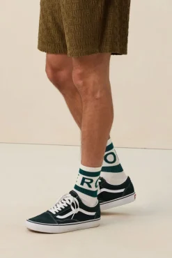 Vans Old Skool lage donkergroene sneakers