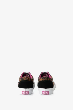 Vans Old Skool zwarte lage sneakers met leopard
