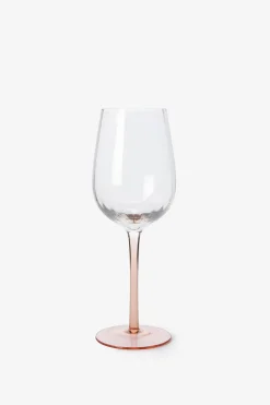 Wijnglazen met oranje voet