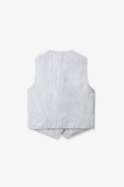 Wit gestreept gilet
