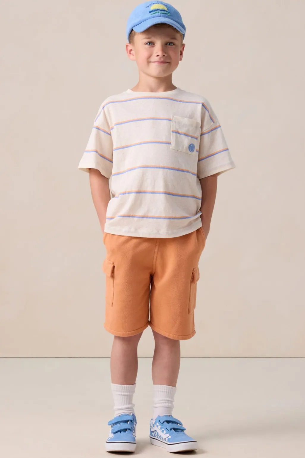 Wit gestreept T-shirt