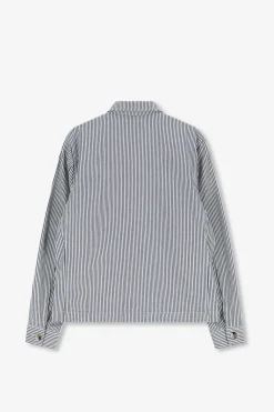 Wit gestreept workwear jack