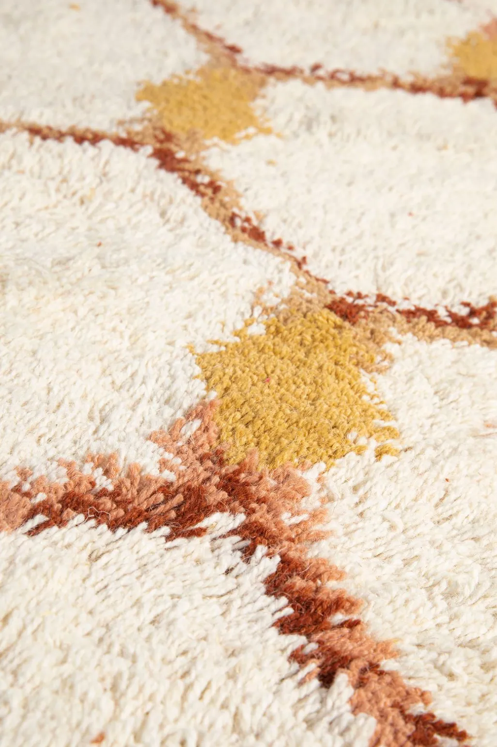 Wit kleed met honey comb print