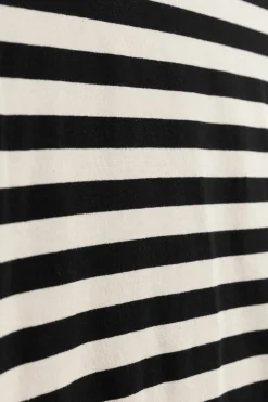 Wit met zwart gestreept T-shirt