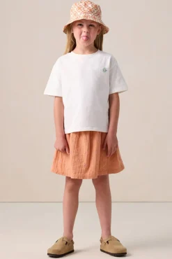 Wit oversized T-shirt met artwork