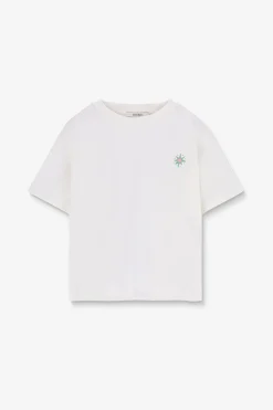 Wit oversized T-shirt met artwork