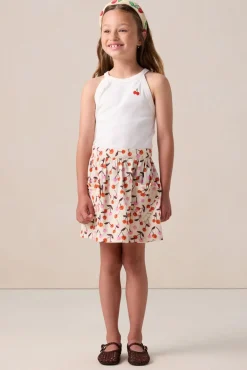 Wit singlet met artwork
