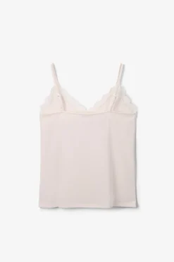 Wit singlet met kant