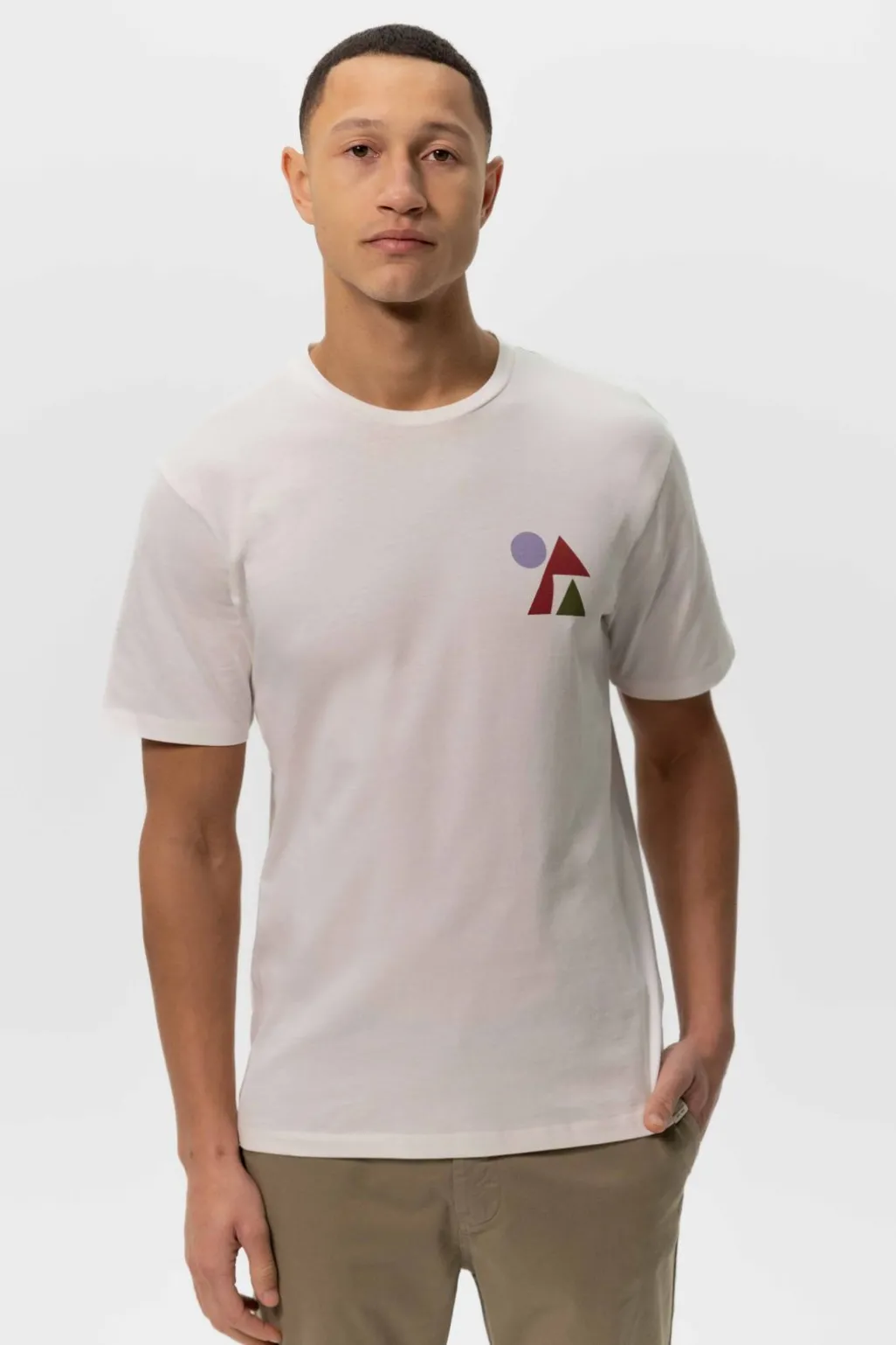 Wit T-shirt met artwork