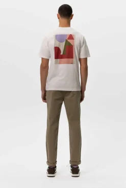 Wit T-shirt met artwork