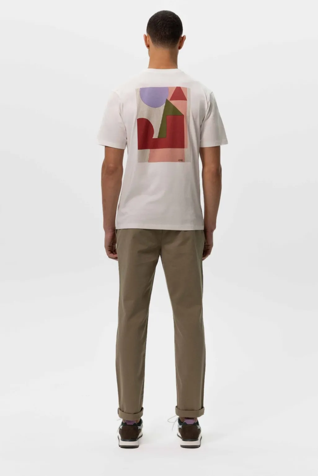 Wit T-shirt met artwork