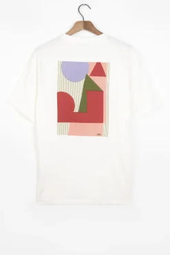 Wit T-shirt met artwork