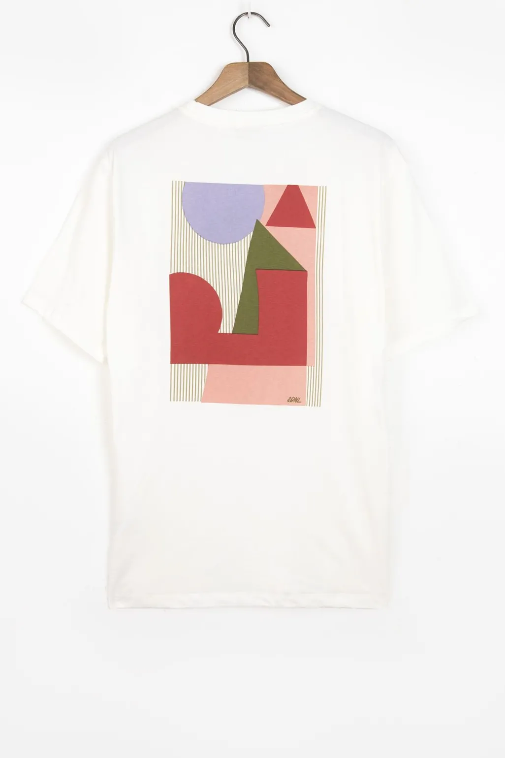 Wit T-shirt met artwork
