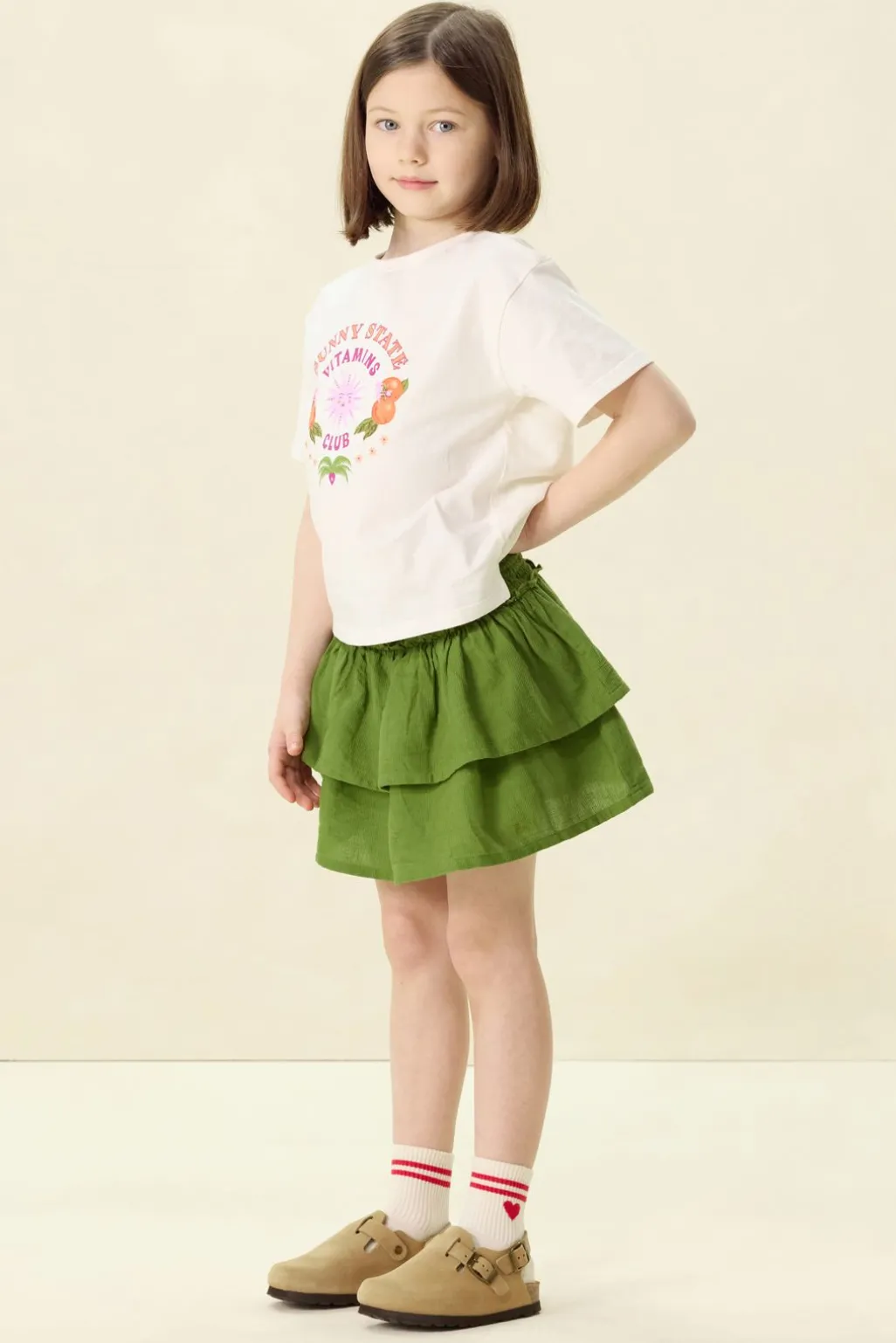Wit T-shirt met artwork