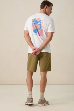 Wit T-shirt met artwork