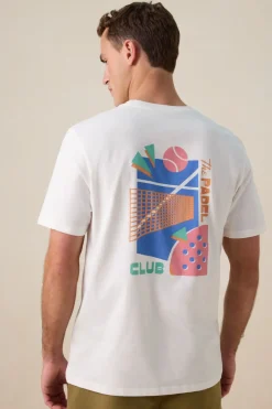 Wit T-shirt met artwork