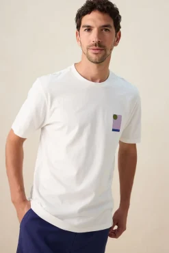 Wit T-shirt met artwork