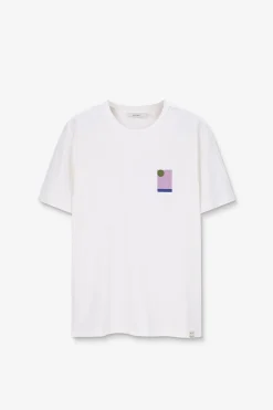 Wit T-shirt met artwork