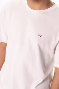 Wit T-shirt met artwork