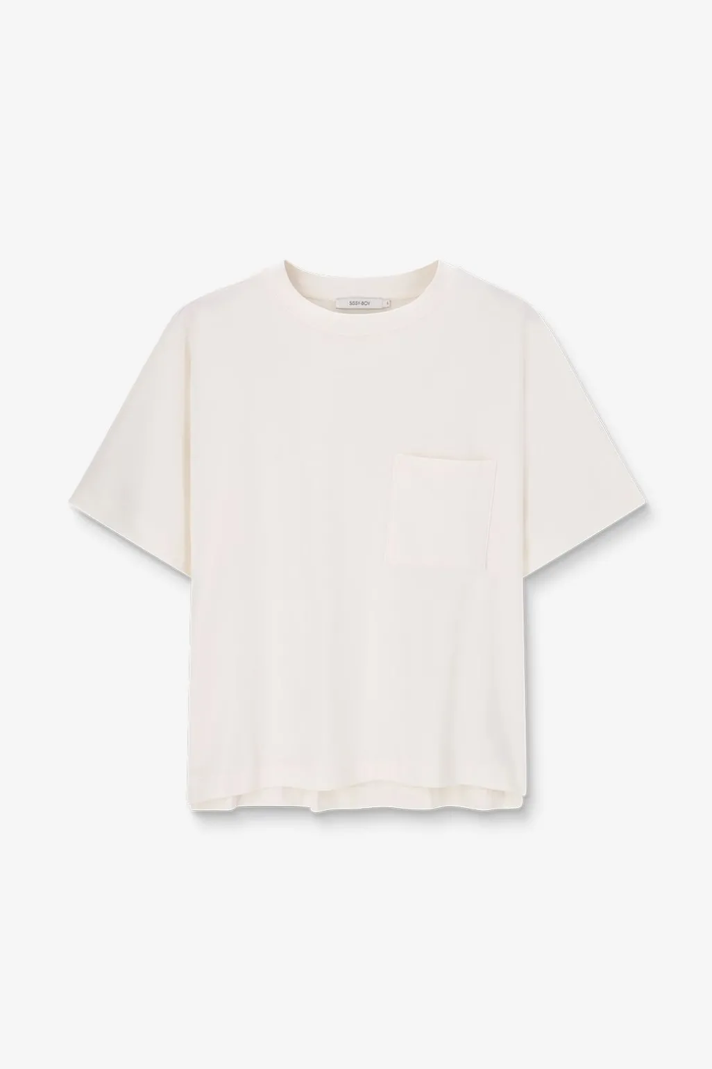 Wit T-shirt met borstzakje