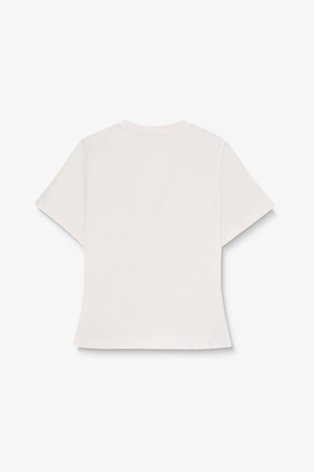 Wit T-shirt met knoopdetail