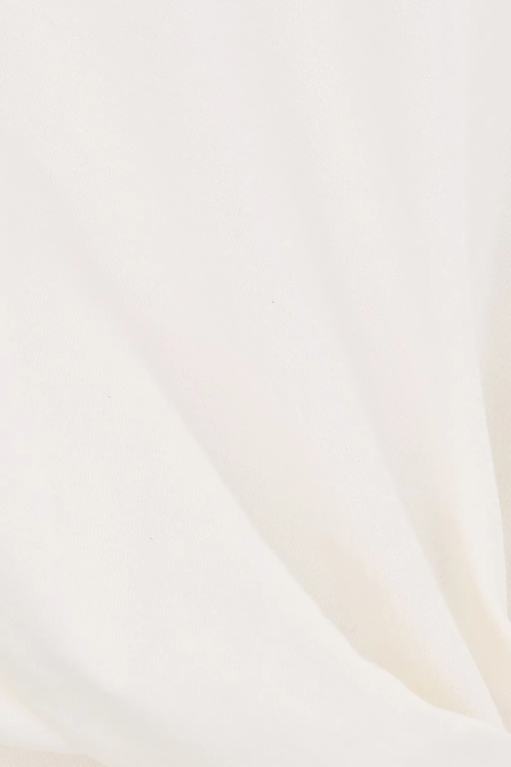 Wit T-shirt met knoopdetail