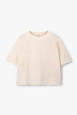 Wit T-shirt met schelpen