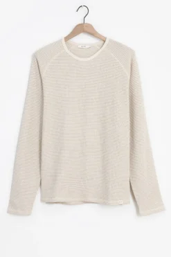 Wit T-shirt met structuur