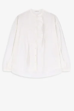 Witte blouse met borduurwerk