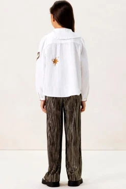 Witte blouse met embroidery