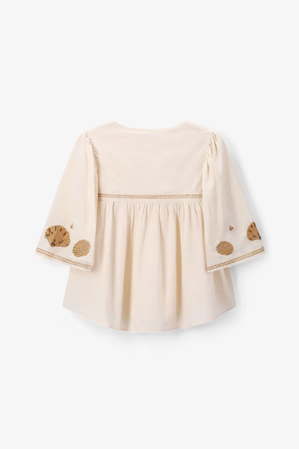 Witte blouse met embroidery