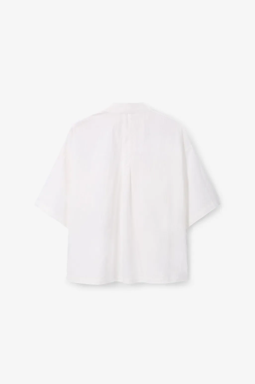 Witte blouse met korte mouwen