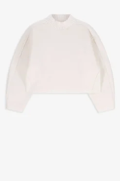 Witte boucle sweater