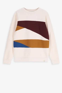 Witte colourblock sweater
