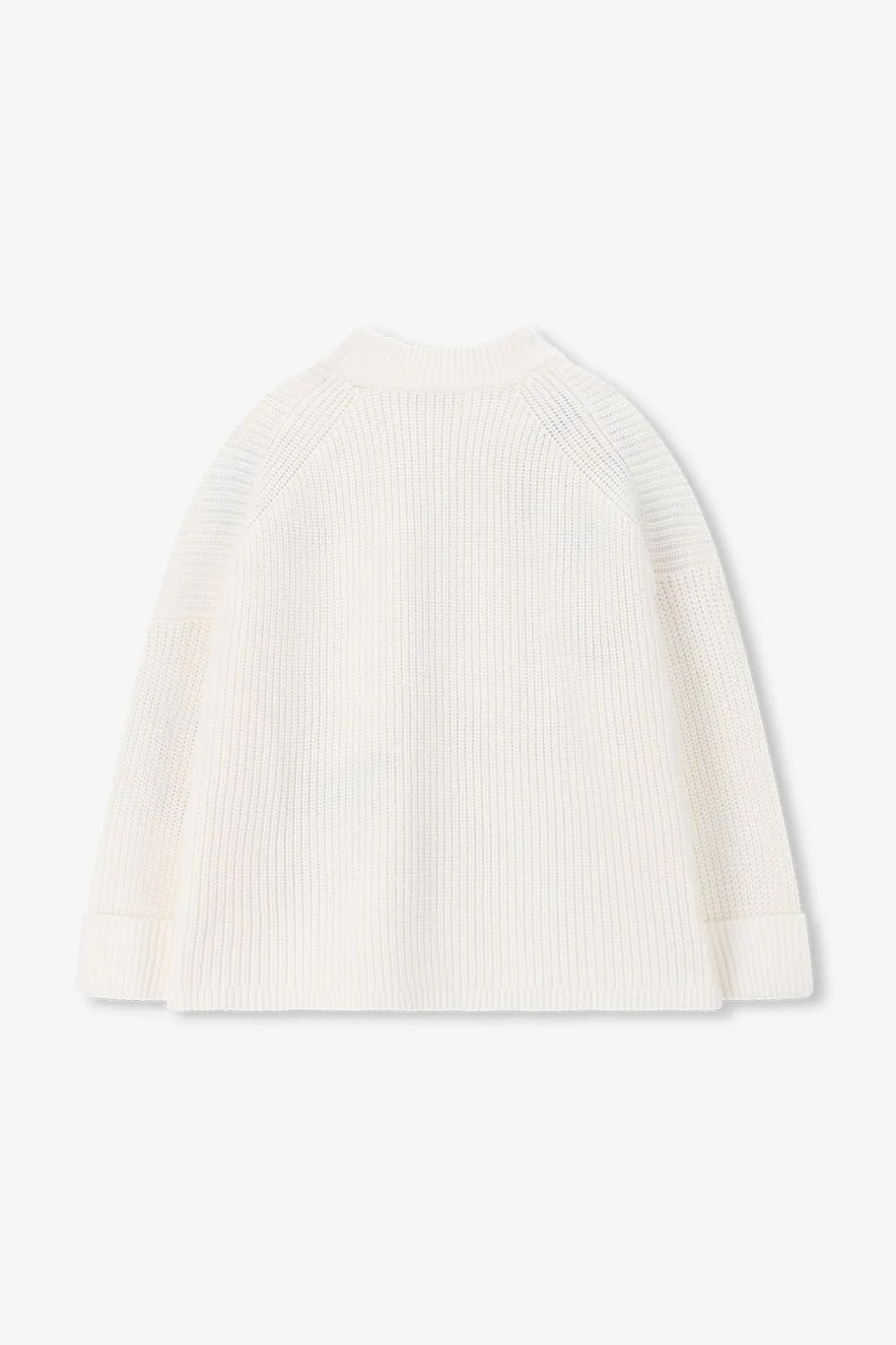 Witte gebreide trui met embroidery