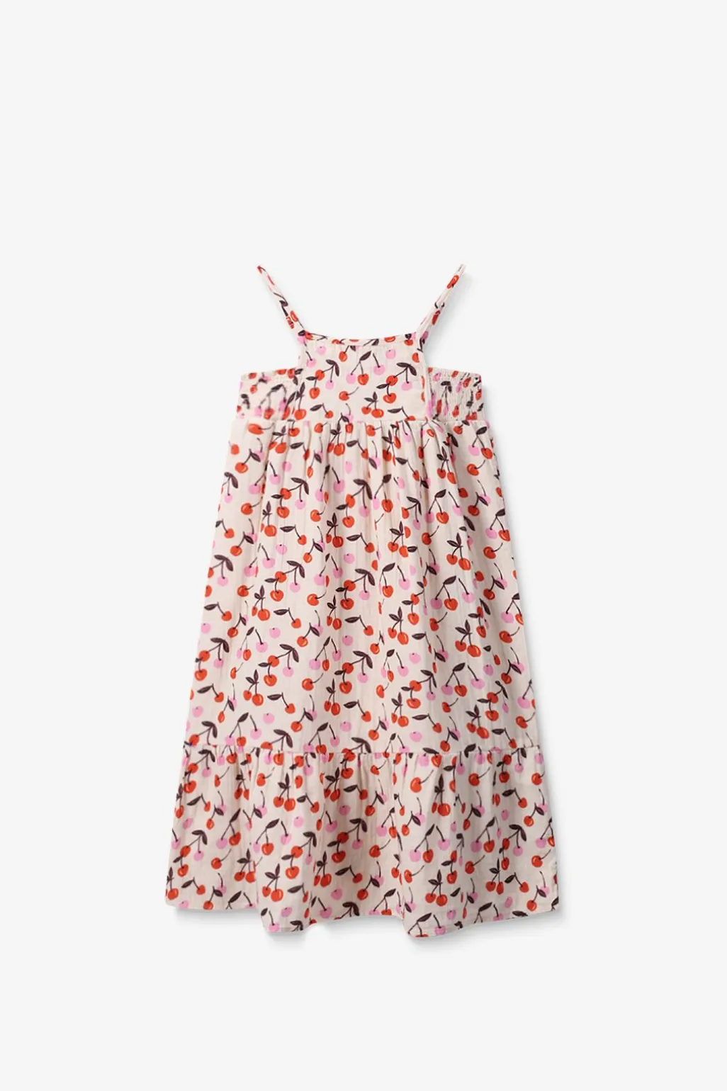 Witte jurk met kersen print