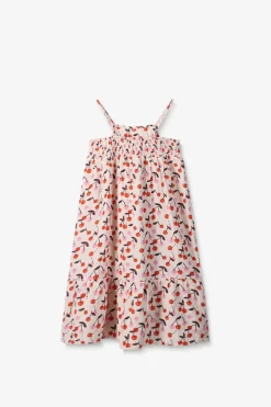 Witte jurk met kersen print