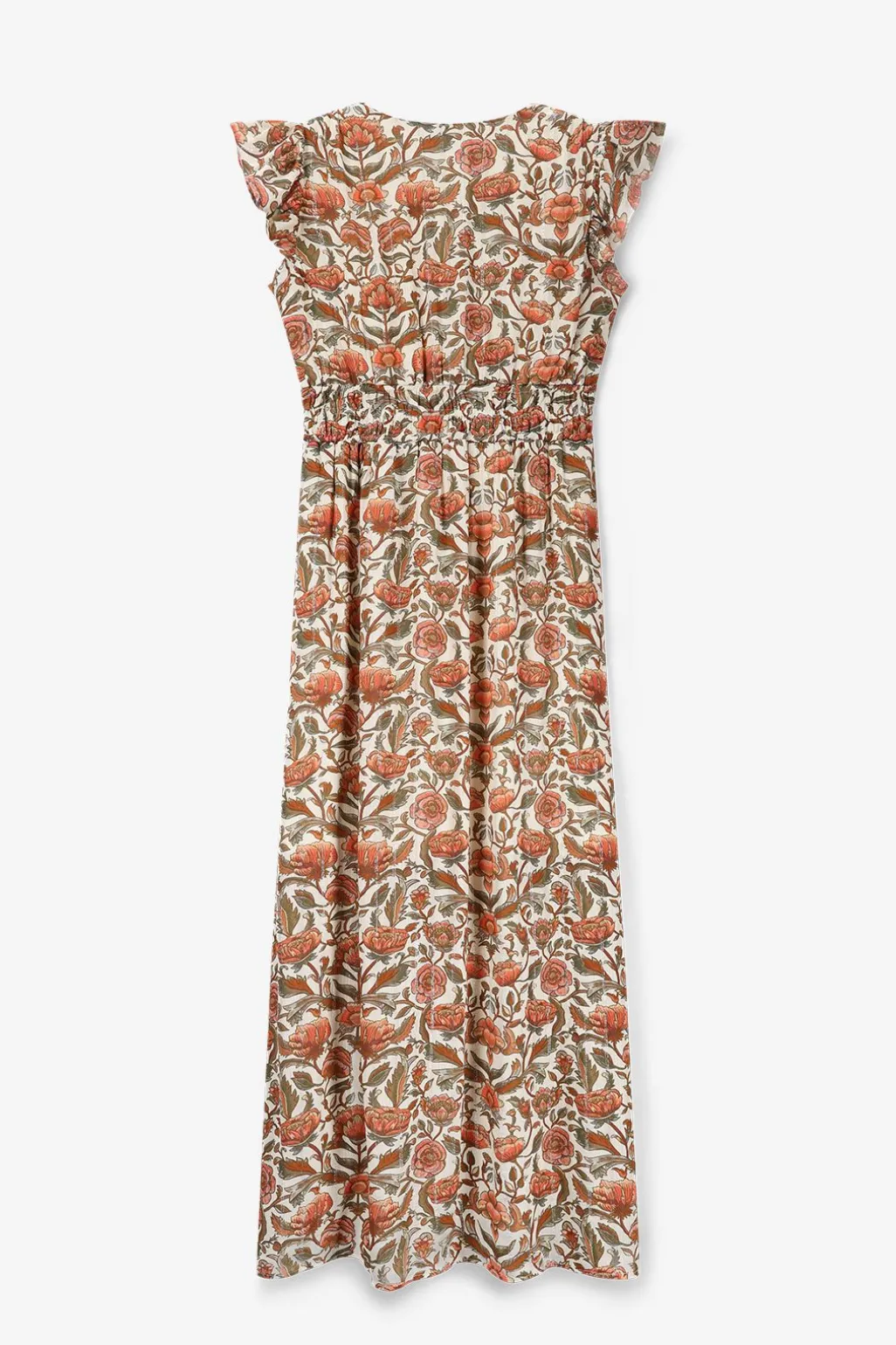 Witte maxi jurk met print