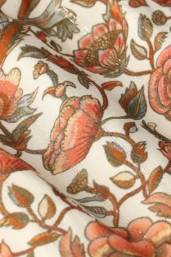 Witte maxi rok met print