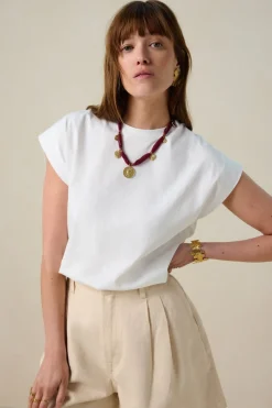 Witte mouwloze top