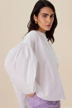 Witte oversized blouse