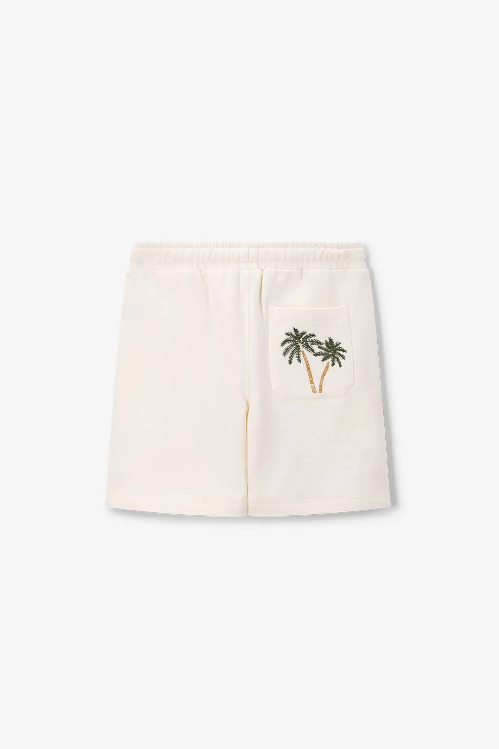 Witte short met palmboom